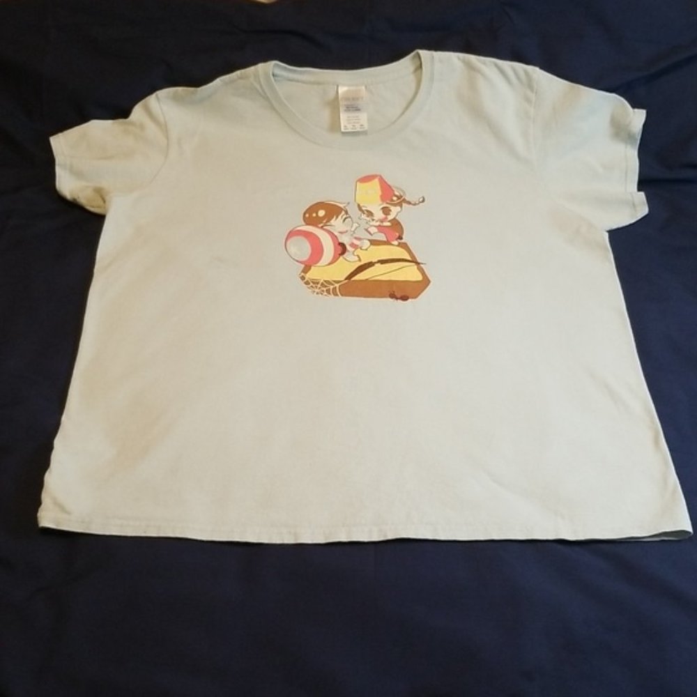 Marvel Avengers Graphic T-Shirt Short Sleeve Light Blue Size XL